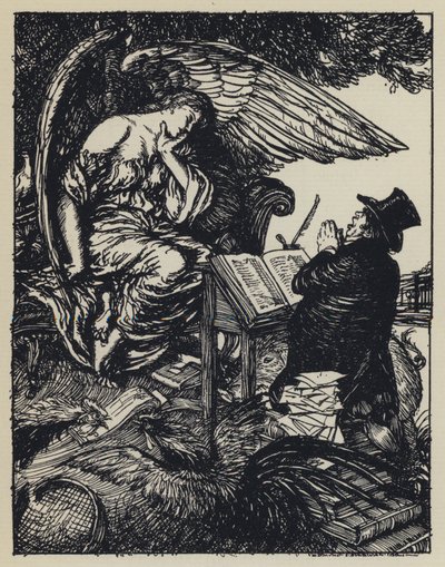 Kuvitus Tennysons Maudille tekijältä Edmund Joseph after Sullivan