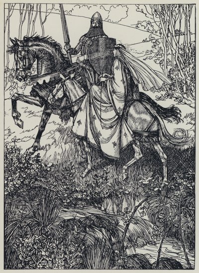Tennyson, kuvitus reilun naisen unelmaan ja muita runoja tekijältä Edmund Joseph after Sullivan