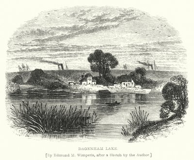 Dagenham Lake (kaiverrus) tekijältä Edmund Morison (after) Wimperis