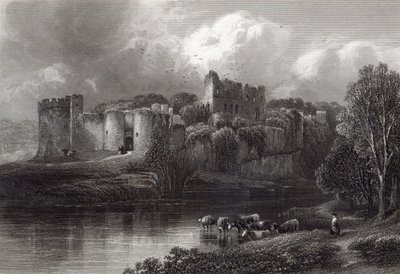 Chepstow Castle, kaiverrus R. Hinshelwood, painatus Cassell und Company Ltd tekijältä Edmund Morison Wimperis