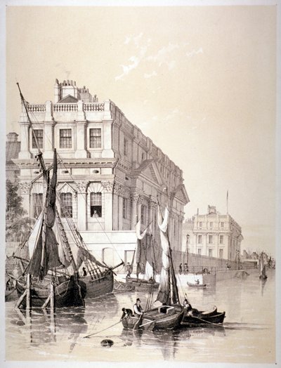 Royal Naval Hospital, Greenwich, Lontoo, 1838. tekijältä Edmund Patten