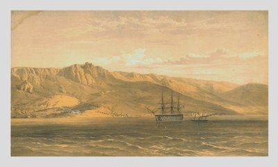 Prinssi Woronzoffsin palatsi lähellä Jaltaa Krimin etelärannikolla, 1854, 1855. tekijältä Edmund Walker
