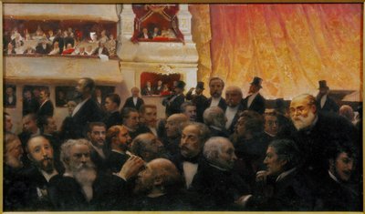 Ensi-ilta Comedie Francaise -teatterissa, Pariisi tekijältä Edouard-Joseph Dantan