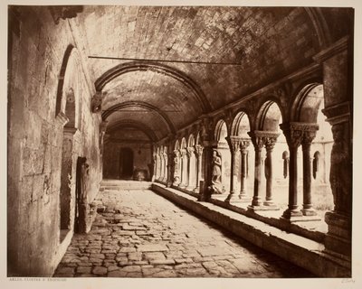 Arles. Cloitre St. Trophime (pohjoinen galleria) tekijältä Édouard Baldus
