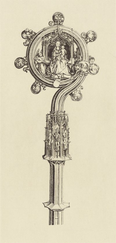 [Design for a Staff by Martin Schongauer] tekijältä Édouard Baldus