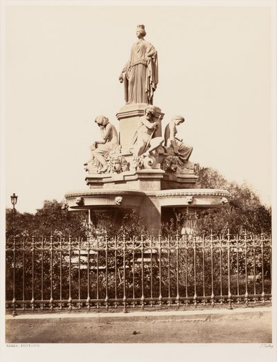 Nîmes, suihkulähde tekijältä Édouard Baldus