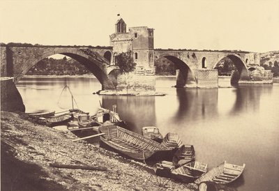 Saint Bénézet -silta, Avignon tekijältä Édouard Baldus