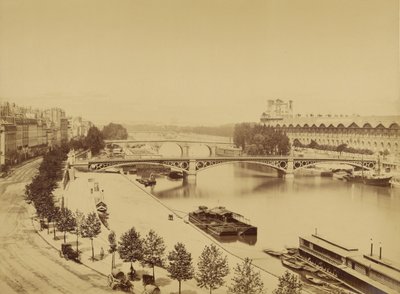 [Seine ja Île de la Cité] tekijältä Édouard Baldus