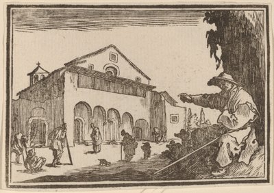 Almshouse tekijältä Edouard Eckman after Jacques Callot