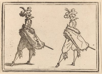 Herrasmies sivulta katsottuna tekijältä Edouard Eckman after Jacques Callot