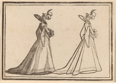 Nainen isossa takissa tekijältä Edouard Eckman after Jacques Callot