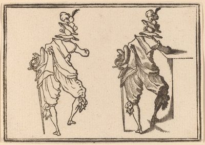 Mies miekalla tekijältä Edouard Eckman after Jacques Callot
