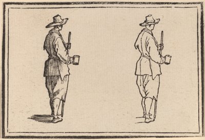 Talonpoika kupin kanssa tekijältä Edouard Eckman after Jacques Callot