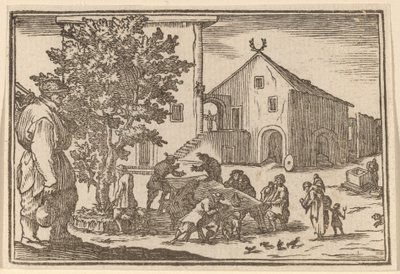 Taverna tekijältä Edouard Eckman after Jacques Callot