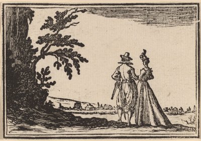 Promenade tekijältä Edouard Eckman after Jacques Callot
