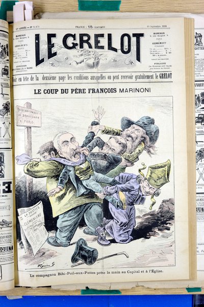 Portada de “” Le Grelot”, número 1170, Satíric en colors finlandesos tekijältä Edouard Guillaumin Pepin