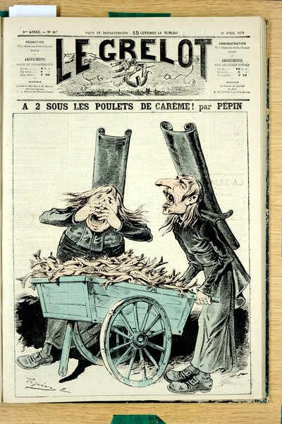 Kansi "" Le Grelot"", numero 367, Satirical in Colors tekijältä Edouard Guillaumin Pepin