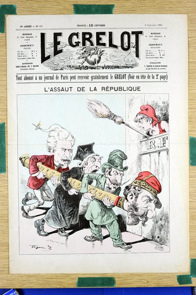 Kansi "" Le Grelot ", numero 908, Satirique en Couleurs tekijältä Edouard Guillaumin Pepin