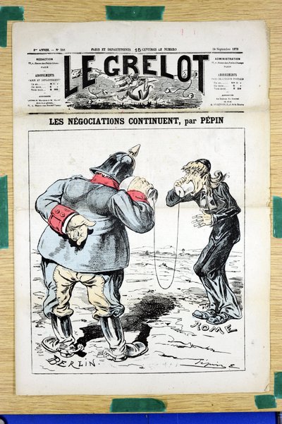 Kansi ""Le Grelot"", numero 388, Satirical in Colors tekijältä Edouard Guillaumin Pepin
