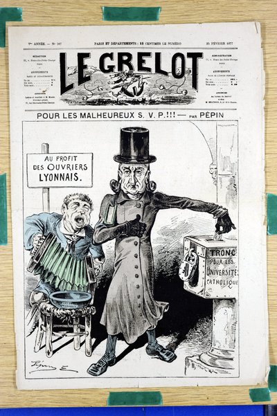 Kansi "" The Grelot"", numero 307, Satirique en Colors tekijältä Edouard Guillaumin Pepin