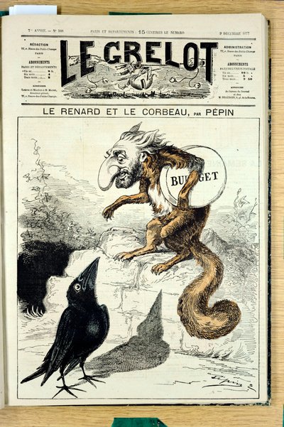 Kansi "" The Grelot ", numero 348, Satirique en Couleurs tekijältä Edouard Guillaumin Pepin