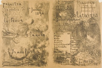 "La Revue Blanche" Muuttuneet ja yksinäiset sielut tekijältä Édouard Jean Vuillard