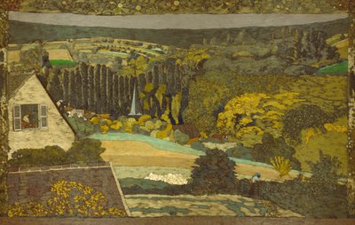Maisema: Ikkuna metsään päin tekijältä Édouard Jean Vuillard