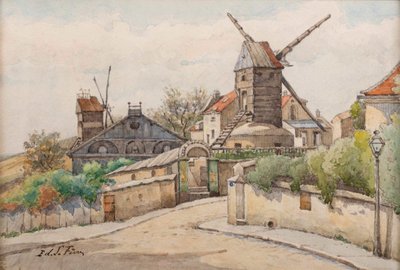 Moulin de la Galette, n. 1895. tekijältä Edouard Lefèvre