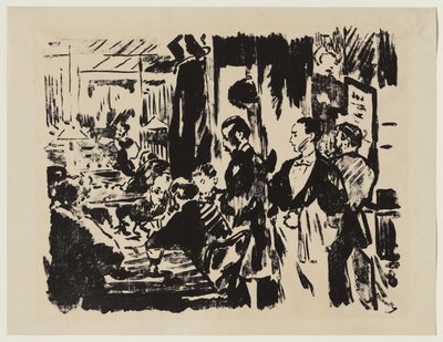 Kahvilassa tekijältä Édouard Manet