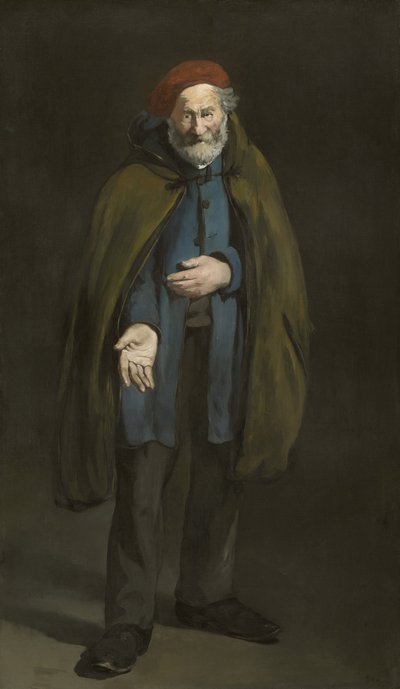 Kerjäläinen, jolla on duffelitakki tekijältä Édouard Manet