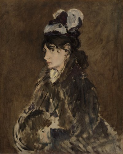 Berthe Morisot, n. 1873 tekijältä Édouard Manet