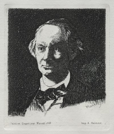 Charles Baudelaire, 1869. tekijältä Édouard Manet