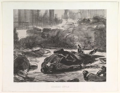 Sisällissota Sisällissota, 1871-73, julkaistu 1874. tekijältä Édouard Manet