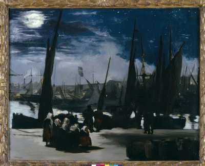 Clair de Lune Boulognen satamassa tekijältä Édouard Manet