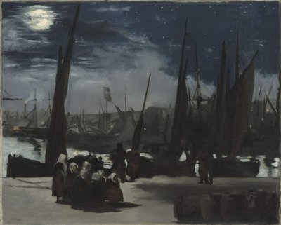 Moonlight Boulognen satamassa Moonlight Boulognen satamassa, 1869. tekijältä Édouard Manet