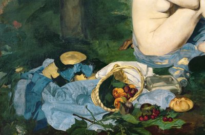 Lounas ruoholla, 1863 tekijältä Édouard Manet