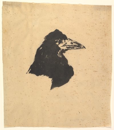Suunnitteli Edgar Allan Poen korppi julisteen ja kannen, 1875. tekijältä Édouard Manet