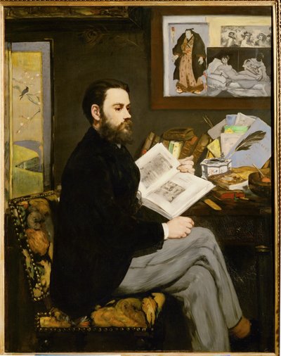 Emile Zola (öljy kankaalle) tekijältä Edouard Manet