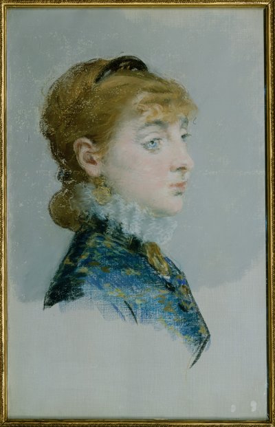Emilie-Louise Delabigne (1848-1910), kutsumanimeltään Valtesse de la Bigne tekijältä Édouard Manet