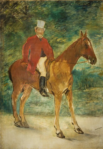 Michel Arnaudin ratsastusmuotokuva, 1875. tekijältä Édouard Manet