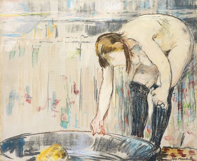 nainen kylpyammeessa tekijältä Édouard Manet