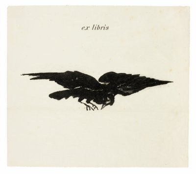 Lentävä korppi: ex libris, Korppi (Le Corbeau) tekijältä Édouard Manet