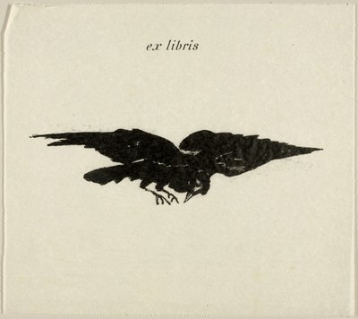 Lentävä korppi: ex libris, Korppi (Le Corbeau) tekijältä Édouard Manet
