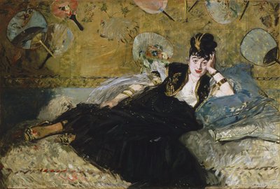 Ranskalainen:  Nainen tuulettimien kanssa: La dame aux éventails tekijältä Édouard Manet