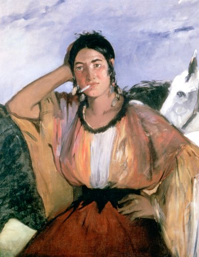 Mustalainen tupakan kanssa, 1862 tekijältä Édouard Manet