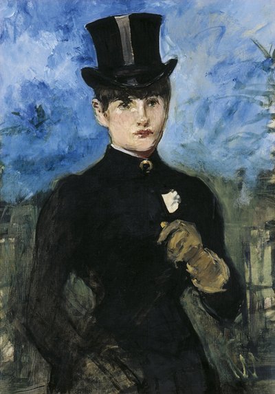 Ratsunainen, Fullface, c. 1882 tekijältä Édouard Manet