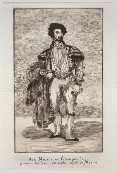 Tanssija (Don Mariano Camprubi) tekijältä Édouard Manet