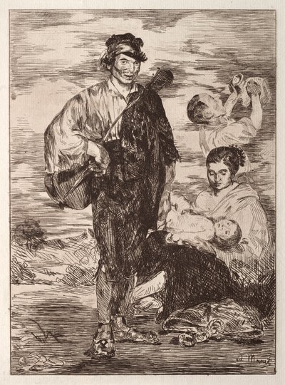 Mustalaiset. tekijältä Édouard Manet