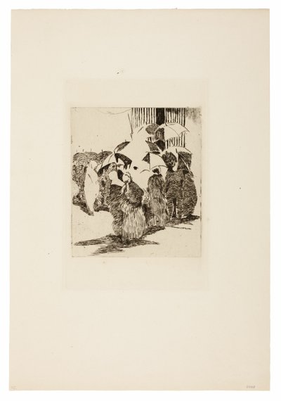 Jono lihakaupan edessä tekijältä Édouard Manet