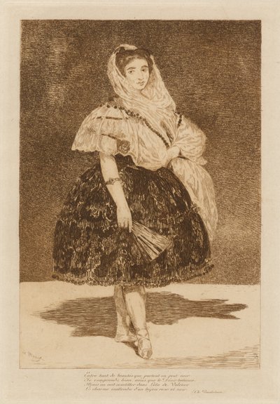 Lola de Valencia, 1862. tekijältä Édouard Manet